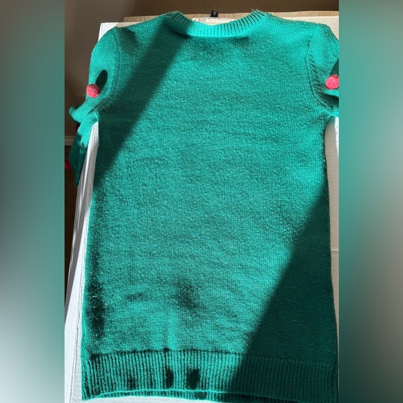 With Love Derrick Flamingo Green Christmas Sweater Women’s Small Style #104317 - Picture 6 of 11